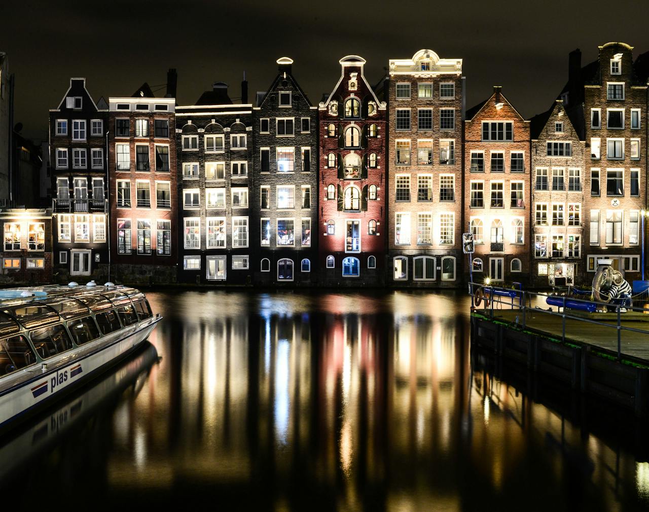 Amsterdam at night