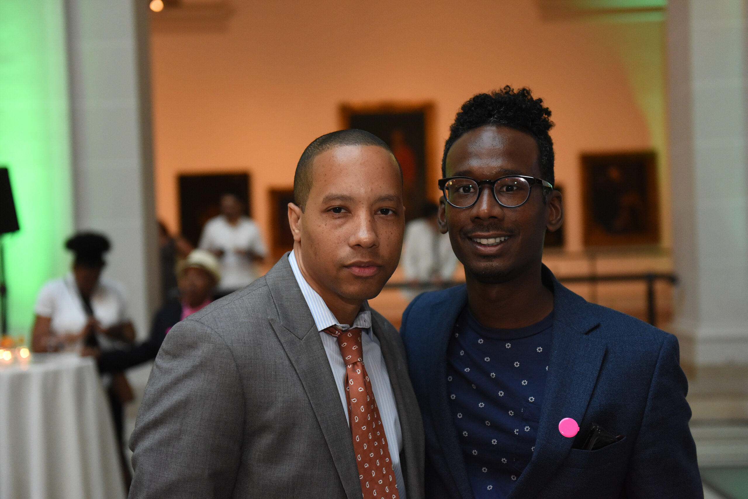 Two men at Brooklyn Museum pride