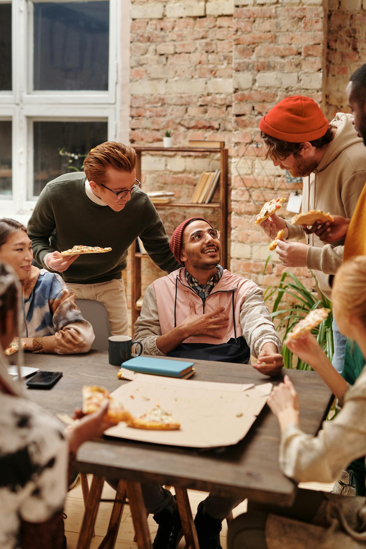 friends eating