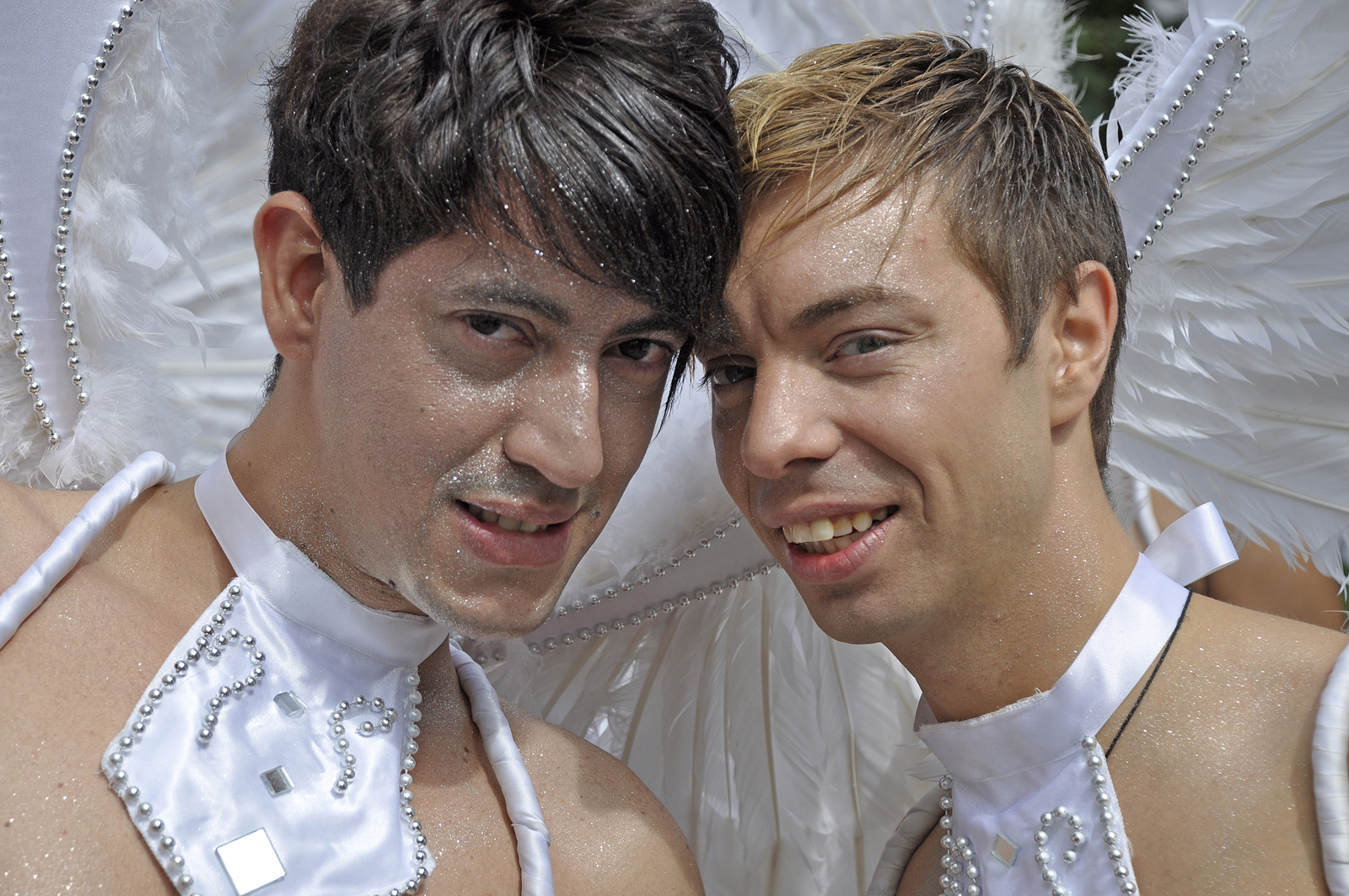 Gay couple at Stockholm Pride