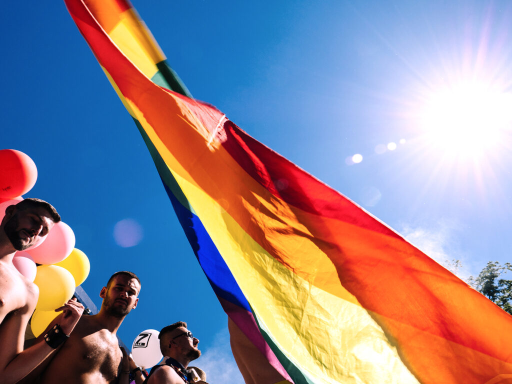 View Of Rainbow Flag