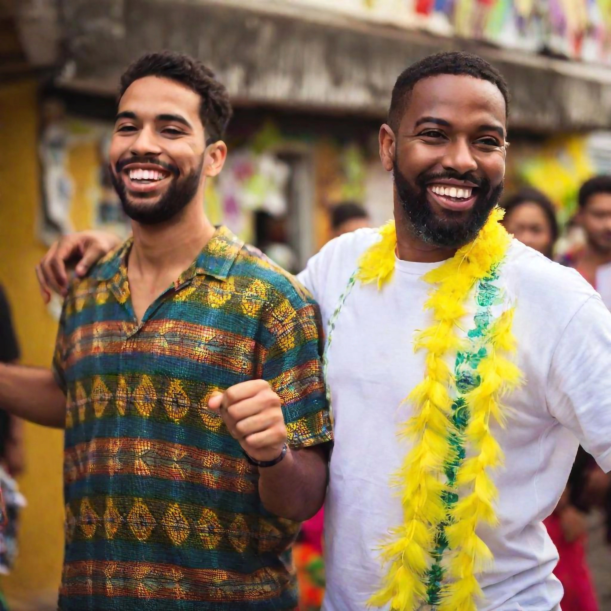 men in traditional dress